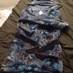 Boys Cuddl Duds Multicolor Plush Robe